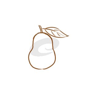 梨子简笔画图片设计?