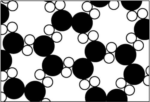 由原子构成的物质