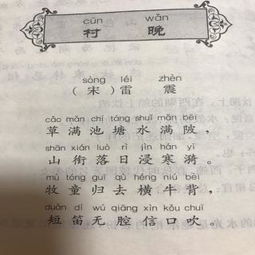 村晚的原文、翻译及赏析雷震的诗