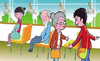 让座还是让坐?，让座看图写话