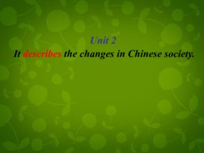 describes的讲解