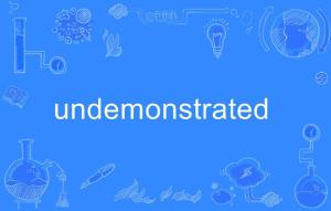 demonstrated in，demonstrate的名词