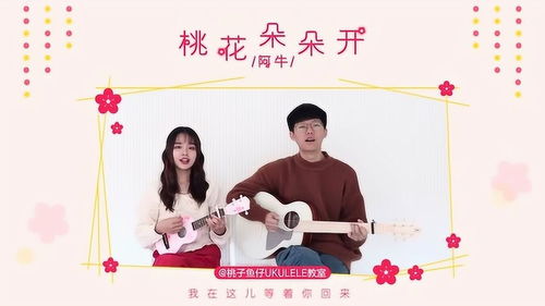 桃花朵朵开吉他谱G调，桃花朵朵开吉他谱e调