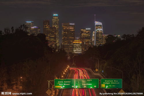 加利福尼亚州主要城市地图，加利福尼亚州主要城市洛杉矶街道