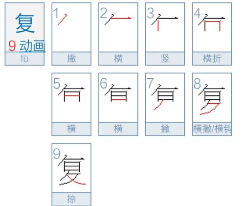 衡笔顺正确写法，复笔顺笔画顺序表怎么写