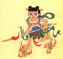 哪吒闹海图片壁纸，哪吒闹海图片卡通