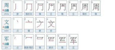 军的笔顺是什么笔顺，军的笔顺和部首