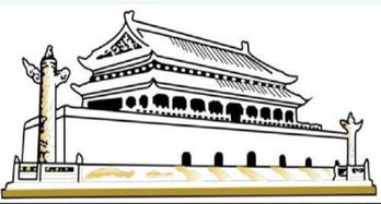 怎样画天安门