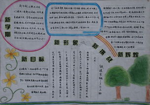 新学期新希望新目标手抄报内容