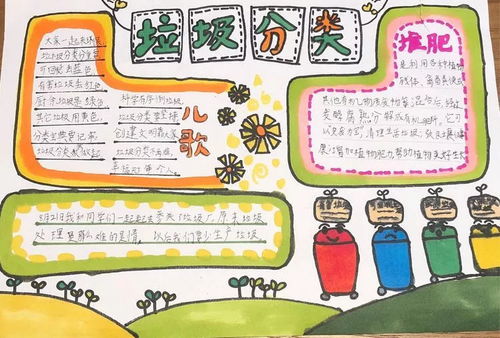 垃圾分类小报图片 很简单，垃圾分类小报图片一等奖