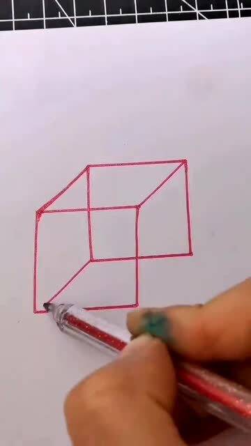 正方形立体图怎么画