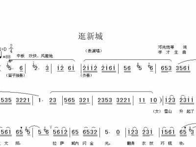 张新民 廖惠清的《逛新城》 歌词