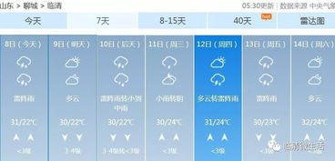临清天气预报临清天气预报一周天气