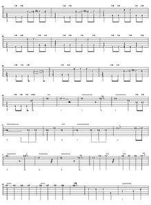 卡农电吉他谱简单版，卡农电吉他谱原版