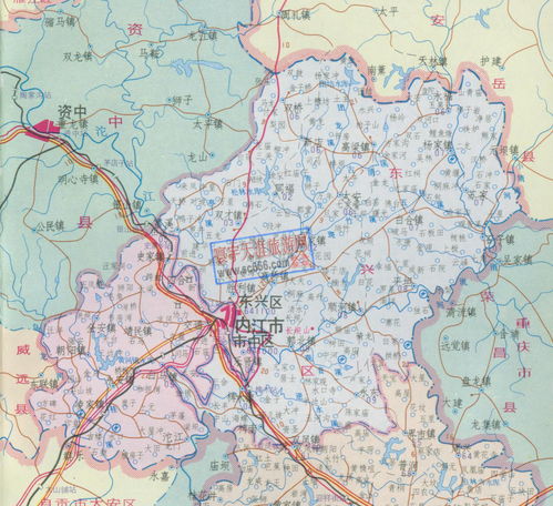四川内江市地图，内江市地图高德高清版