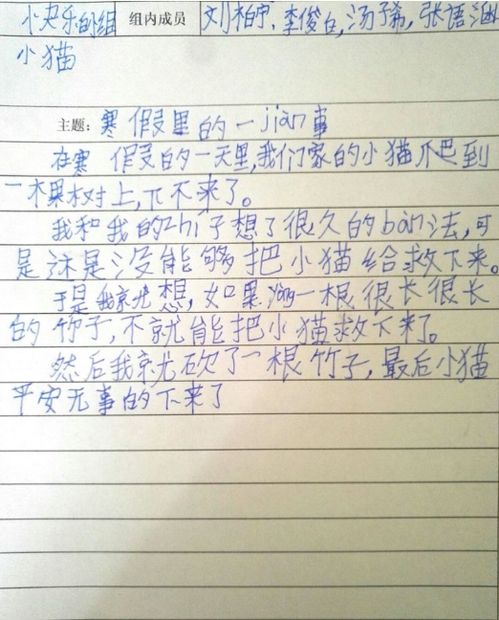 寒假难忘的一件事300字作文