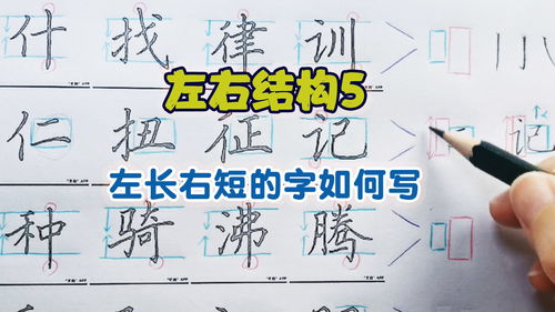 左右结构的字有哪些?