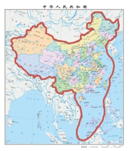 中国竖版地图的地图简介