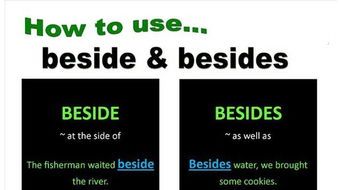 besides是什么意思及反义词 翻译besides的意思