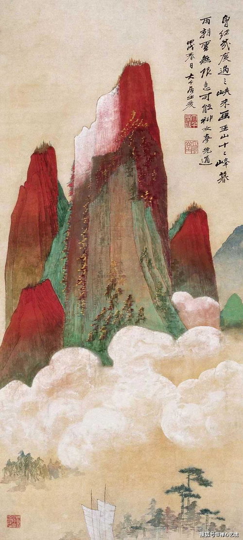 金碧山水和青绿山水的区别，金碧山水画