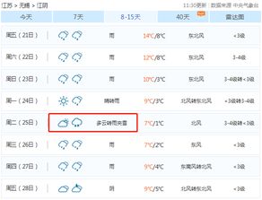 江苏江阴天气预报 什么时候降温