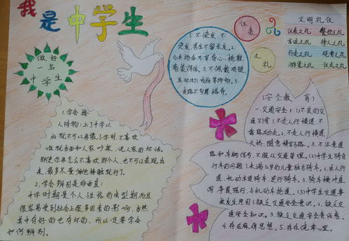 高中生手抄报模板简单又漂亮手绘，高中生手抄报国庆节模板