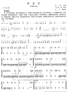 梦里花歌词