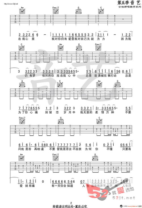 当爱已成往事吉他谱(1993年张国荣主演电影《霸王别姬》主题曲)_百度知