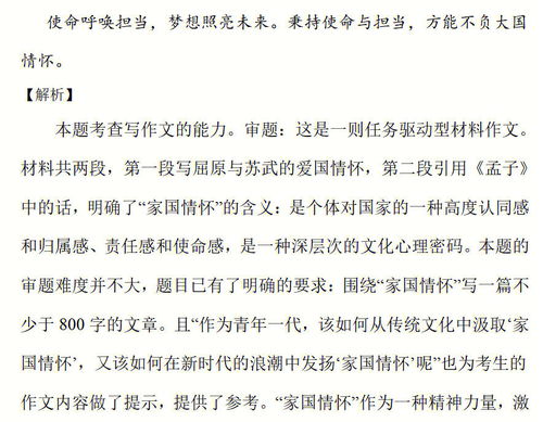 家国情怀作文600字初中，家国情怀作文素材摘抄