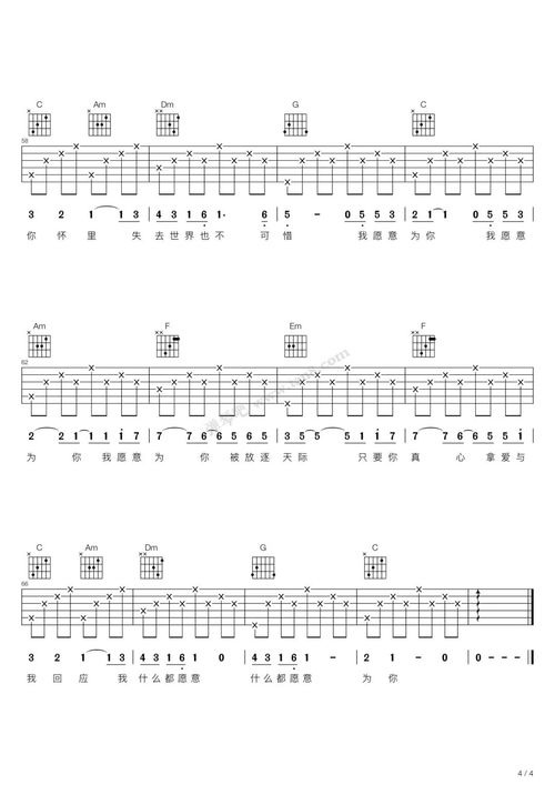 初学者简单的吉他谱有哪些?