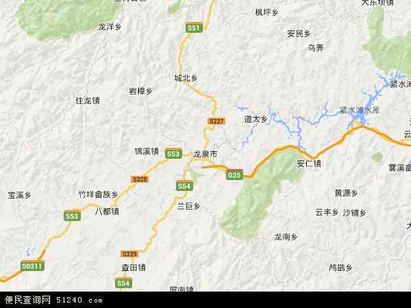 龙泉市地图全图高清，龙泉市地图浏览