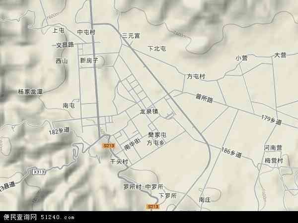 龙泉到九姑山路线地图