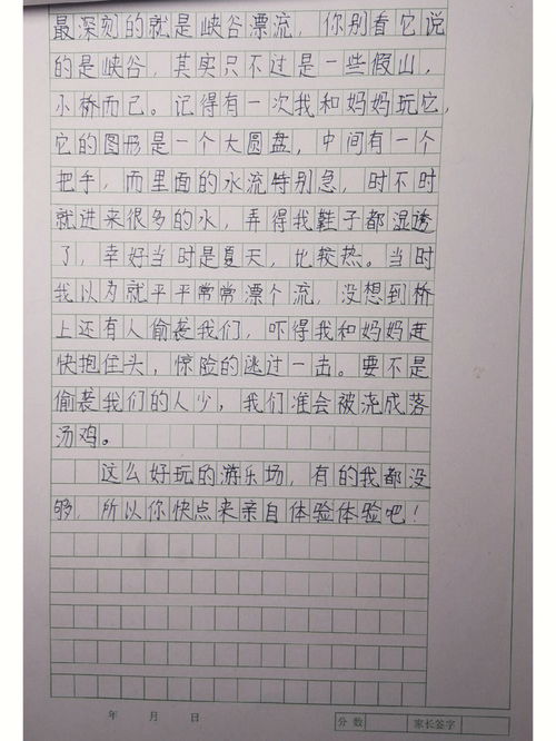 小学生作文游乐场400字【六篇】