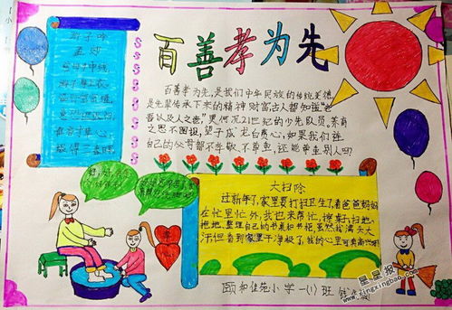 以孝老爱亲为主题的手抄报内容