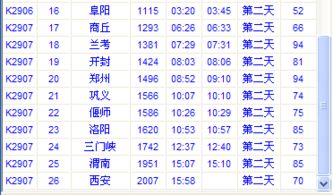 满洲里至北京k1302列车时刻表，k1302列车时刻表实时