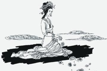 紫姑神图片，紫姑神女