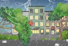 天津大风刮跑红绿灯,天津是遇到了什么天气?