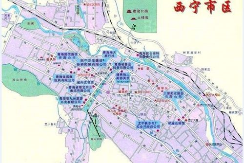 西宁市地图全图高清版 放大，西宁市地图高清版可放大
