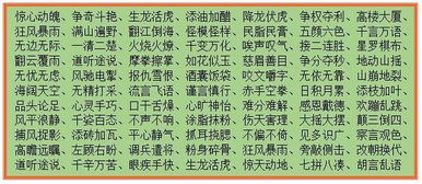 情的成语开头，有迹可寻的成语