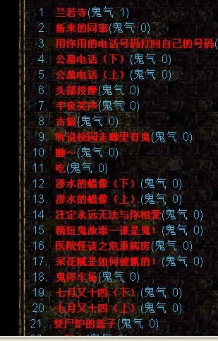 长篇恐怖鬼故事精选:经典长篇恐怖鬼故事