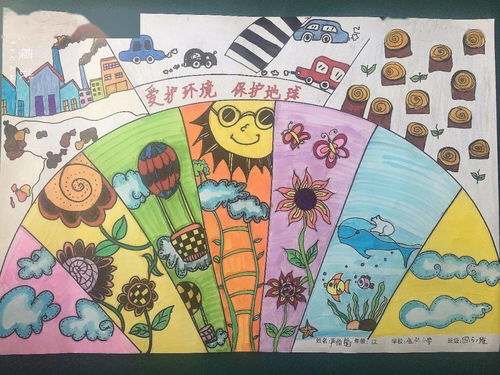 低碳环保绘画图片，低碳环保绘画获奖作品