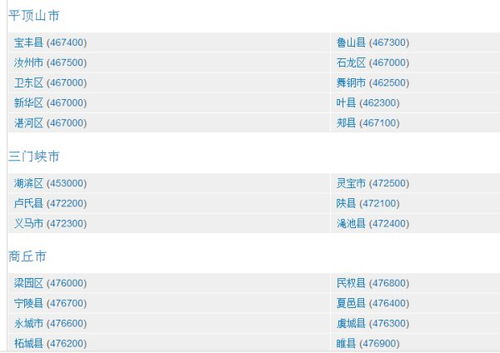 开封市邮政编码是多少