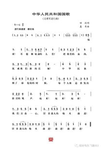 葫芦丝国歌乐谱,可以帮我标好,吐音?立