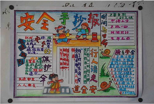珍爱生命遵守交通规则手抄报，遵守交通规则手抄报模板