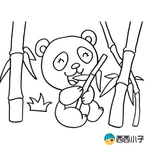 如何画熊猫简笔画