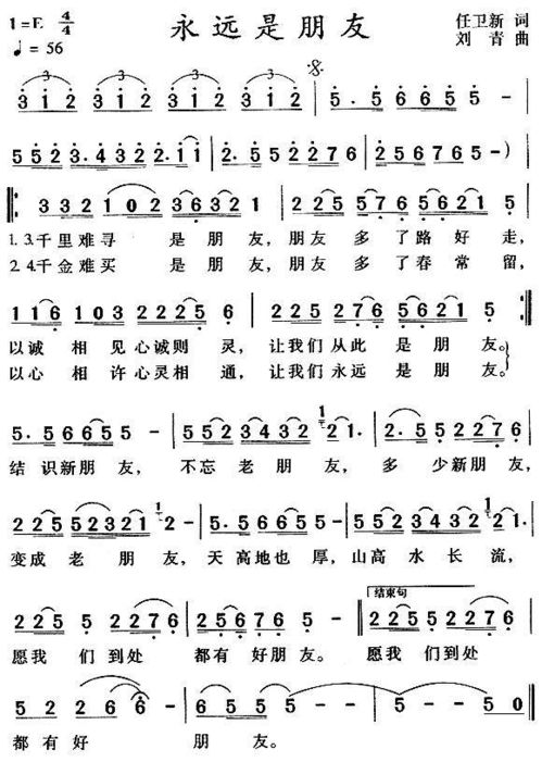 毛阿敏永远是朋友歌词，永远是朋友歌词原唱