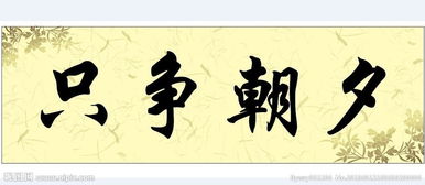争朝夕啥意思，争朝夕向未来