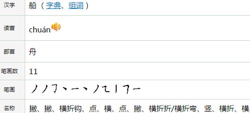 船笔顺组词，舰笔顺笔画
