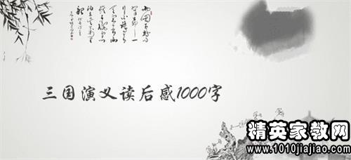 三国演义诸葛亮火烧新野读后感