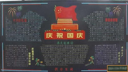 一年级国庆板报设计图案大全，大学国庆板报设计图案大全